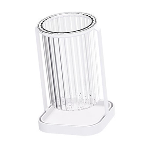 Soporte para utensilios, soporte para cubiertos, soporte para vajilla, organizador de almacenamiento de cubiertos, soporte para , tenedor, esta Blanco perfecl Soporte para cubiertos de cocina