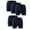Dark Blue, variant on 5PK Mens Boxer Briefs Breathable Tagless Underwear Soft Comfort Flex Waistband