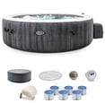thumbnail image 1 of Intex PureSpa Plus Inflatable Bubble Jet Spa & Replacement Filters (8 Pack), 1 of 9