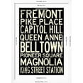 thumbnail image 5 of Art.com Seattle Transit Style Vintage Retro Metro Travel Art Print, White Frame Wall Art, 32" x 44", 5 of 5