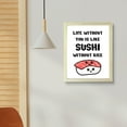 thumbnail image 5 of Designs ByLITA Life Without You Is Like Sushi Without Rice, 8 x 10 Black Framed Print Inspirational Wall Art | Decoration For Sushi Lovers, 5 of 6