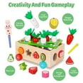 thumbnail image 5 of Toddlers Montessori Wooden Educational Toys for Baby Boys Girls Age 1 2 3 Year Old, Shape Sorting Toys Gifts for Kids 1-3, Wood Preschool Learning Fine Motor Skills Game, 5 of 11