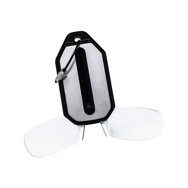 Estuche para llavero Gafas de lectura Piezas de repuesto duraderas Estuche para llavero y lectores,+250 Blanco claro+250 Yinane Llavero lectores