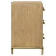 thumbnail image 4 of 3-Drawer Sand Wash Bedroom Nightstand / Vintage Look / Aged Brass Hardware, 4 of 4