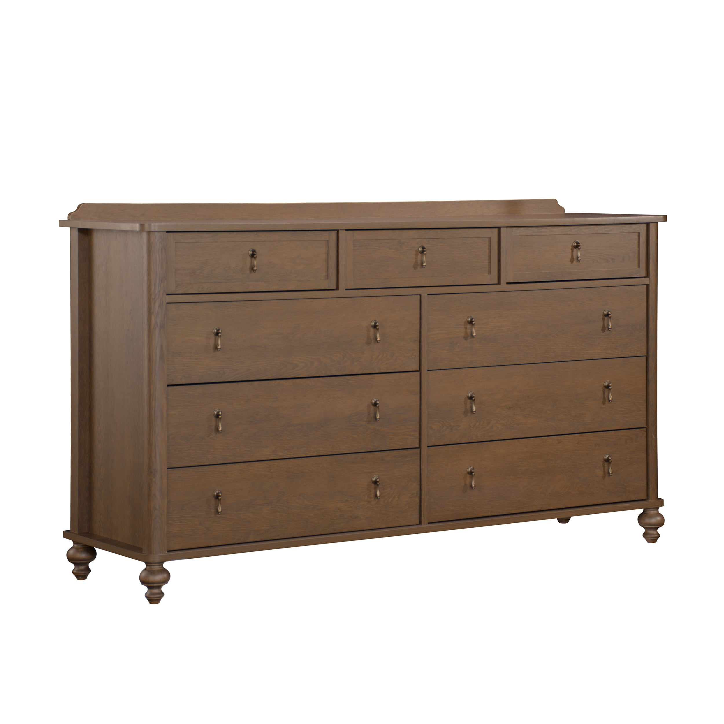 My Texas House Hartwell 9 Drawer Dresser, Heritage Oak Finish