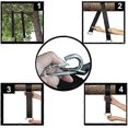 thumbnail image 3 of ZHAOCHENG 2 correas de suspensión para columpios de árbol 5 m negras, 3 of 5