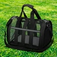 thumbnail image 2 of Large Soft Pet Carrier Bag (Size L) - Hollow Mesh Ventilation, Spacious Interior & Sturdy Zipper, Comfortable Strap for Cats & Small/Medium Dogs, 6 Colors, Portable Folding for Travel/Vet/Daily Use, 2 of 15
