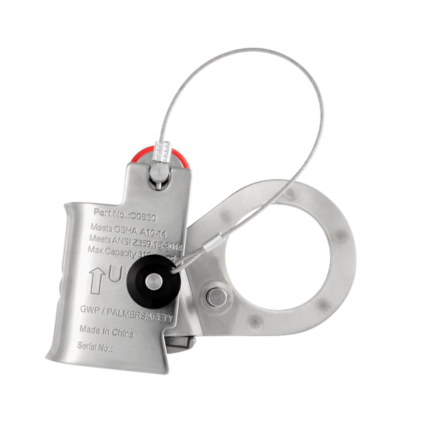 koolsoo Rope Grab Sturdy High Strength Fall Arrester for Rescuing Rappelling Outdoor