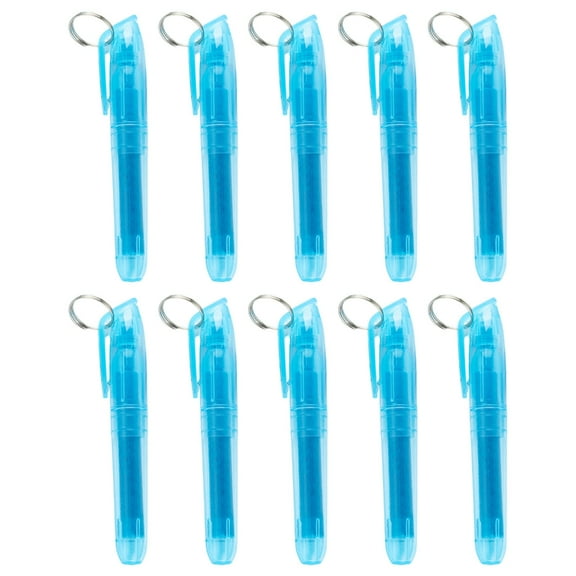 10Pieces Colored Highlighter Oblique Tip Highlighter Marker with Metal Rings Quick Dry for Scrapbooking Journal Calendar