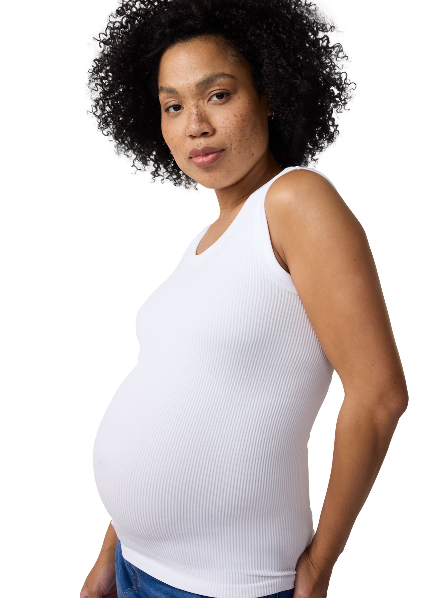 Ingrid & Isabel For Every Belly Women's Maternity Seamless Fitted RibTank, Sizes S-XXL