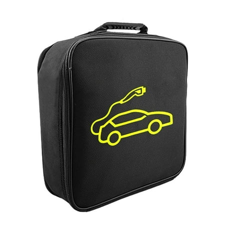 

Julam Jumper Cable Bag for Car Battery | Auto Tools Storage Organizer for Electric Vehicles | Large Capacity for Charging Cables Cords Hoses Round & Square Shapes