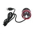 thumbnail image 2 of 3 Colors T6 LED USB Bike Headlamp Bicycle Headlight Cycling Front Light Two Rubber Rings, 2 of 3