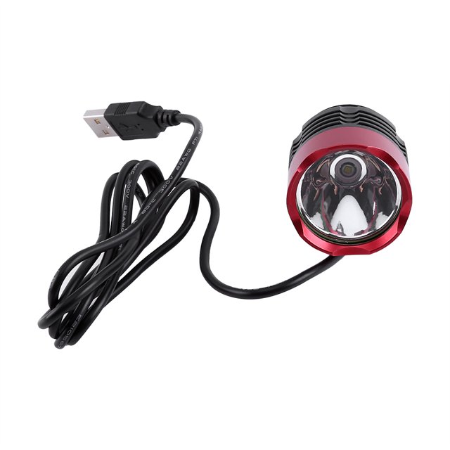 Faros Delanteros De Larga Duración Tratamiento Anodizado De La Superficie Aleación De Aluminio Durable Y Estable Bicicleta Usb Faro T6 Bicicleta Led Para Ciclismo Escalada ZAQW bicycle flashlight