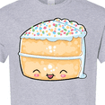 thumbnail image 4 of Inktastic Cute Smiling Cake with Confetti Sprinkles T-Shirt, 4 of 5