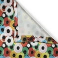 thumbnail image 3 of Ambesonne Retro Kitchen Curtains, Vivid Ring Records Vinyl Art, 55"x36", Multicolor, 3 of 3