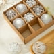 thumbnail image 1 of Xihbxyly Juego de Bolas Navideñas con Purpurina Plateada, Plástico Irrompible, 9 Diseños Diferentes, Elegante Adorno para Árbol, Decoración Festiva para Bodas, Fácil de Colgar, Tamaño 24,8 X 24,5 X 8, 1 of 6