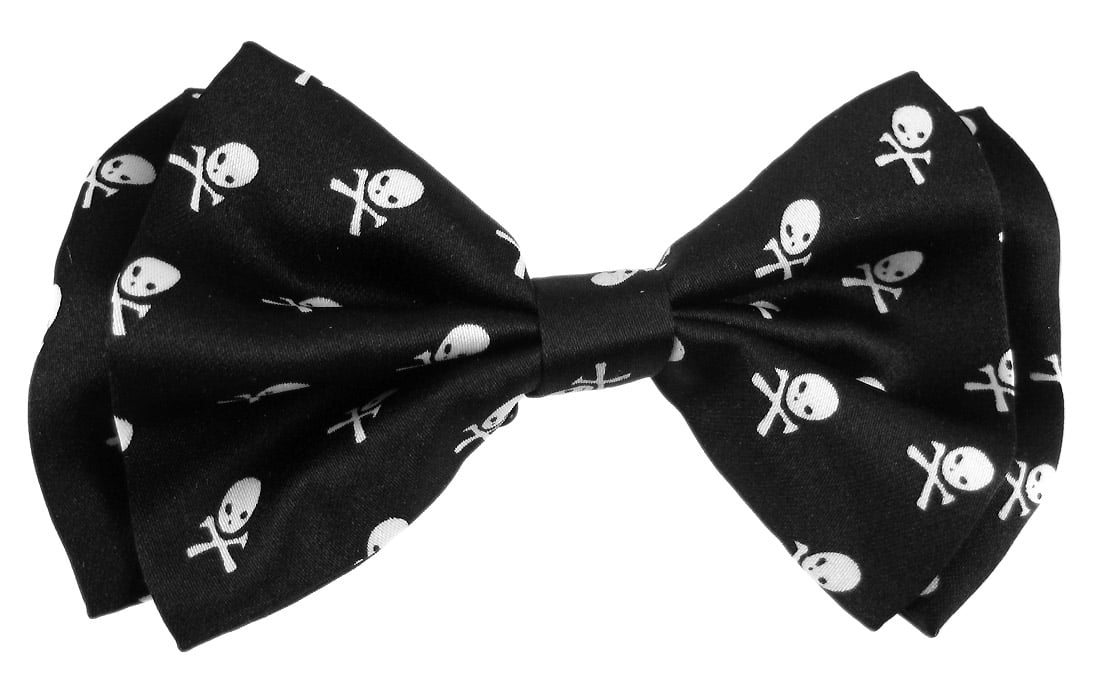Skulls & Crossbones Pre-tied Bow Tie in Coool Brand Gift Box 