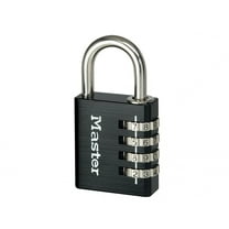 Master Lock Black Finish Combination Padlock