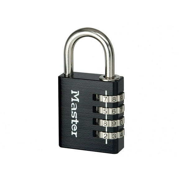 Master Lock Black Finish Combination Padlock