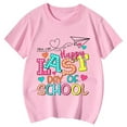 thumbnail image 3 of WOYY Little Girls Last Day of School Tshirt Letter Print Short Sleeve Loose Soft T Shirt, 3 of 3