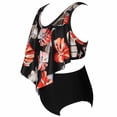 thumbnail image 6 of Jacenvly New Parent-Child Swimsuit Clearance Soft Cozy Plus Size Swimwear Trendy Swimwear Parent-Child Outfitmother Daughter Swimsuit Set Children'S and Girls Split Swimsuit Set Black, 6 of 7