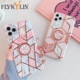 thumbnail image 2 of Funda de mármol con soporte de anillo de lujo FLYKYLIN para Samsung S23 A52 A53 S22 Ultra S21 Plus S20 FE, funda de silicona suave Tan Jianjun unisex, 2 of 2