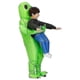thumbnail image 3 of Green Alien Carrying Human Costume, Inflatable Alien Costume for Kids Adults, Funny Blow Up Outfit Cosplay Suit for Halloween Party, 3 of 5