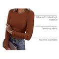 thumbnail image 4 of Remera PRETTYGARDEN Otoño 2025 de Manga Larga de Punto Acanalado XXL, 4 of 9