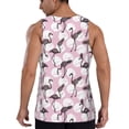 thumbnail image 3 of Gaeub Pineapple Flamingo Men's Athletic Tank Top, Workout Sleeveless Shirts, Running Tank Tops for Gym, Running, Training - 3X-Large, 3 of 9