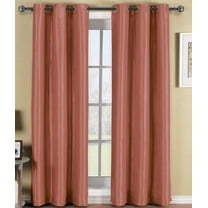 Sheetsnthings Blackout Curtain 42 x 84 Inch, Coral Single Panel/Thermal Insulated Room Darkening Bedroom Curtain