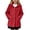 Red, variant on Kukoosong Girls' Hooded Wool Blend Coat, Single Breasted Button Down Long Sleeve Mid Length Pea Coat with Pockets, Loose Fit Warm Outerwear for Toddler Little Kids Fall Winter