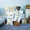thumbnail image 4 of Bronzing Soft Home Pillow Cases Throw Pillow Covers Decorative pillow covers Cushion Letters Covers 45x45cm, 4 of 9
