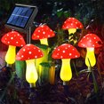 thumbnail image 3 of Solar Mushroom Fairy String Lights LED Outdoor Garden Ornament Statues Yard Deco, 3 of 11