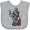 AC-Heather Grey, variant on Inktastic Barber Skater Boys or Girls Baby Bib