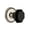 Polished Nickel, variant on Grandeur 850919 Soleil Solid Brass Rose Privacy Door Knob Set - Brass