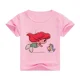 thumbnail image 3 of Ropa de verano unisex para niños, camiseta de princesa con bonitos dibujos animados para niño y niña, estética divertida, cuello redondo, manga corta blanca, 3 of 5