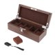 thumbnail image 1 of Caja de reloj organizador para hombre, caja de almacenamiento de reloj grande, caja de exhibición de madera para 5 relojes Marron oscuro Yinane Caja de joyería de reloj, 1 of 8
