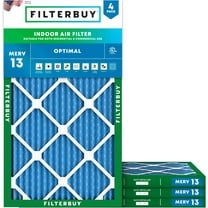 Filterbuy 9x30x1 MERV 13 Health Defense, Pleated HVAC AC Furnace Air Filters (4-Pack)