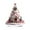C, variant on BinKFF Acrylic Christmas Village Desktop Ornament Gingerbread House Christmas Village Collectible Buildings Figurines Ceramic Shop House for Holiday Xmas Decor Gift