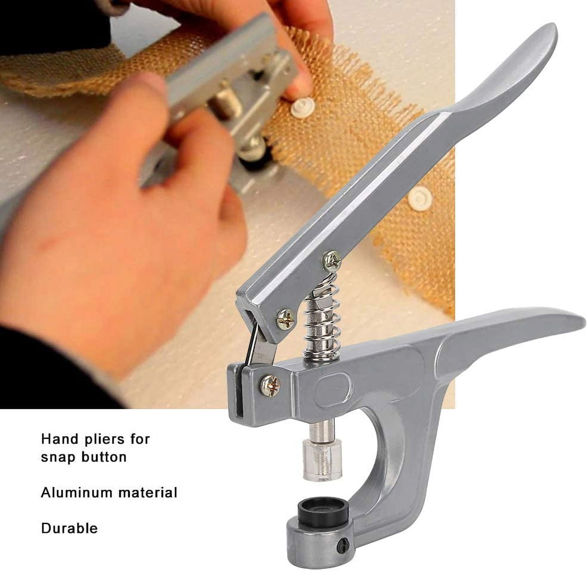 ABCISI Rivet Press, No Disassembly Required Durable Lightweight and Portable Aluminum Material Snap Installation Tool for Leather Crafting for Sewing Clothing
