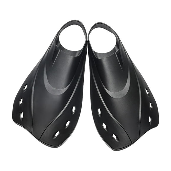 WRISTBIQUE 1Par Aletas Negras Para Natación Y Snorkel Con Material Resistente Y