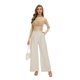 thumbnail image 2 of Camiseta KICZOY de malla transparente para mujer, manga larga, color beige, 2 of 6