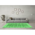 thumbnail image 3 of Ahgly Company Indoor Round Abstract Emerald Green Modern Area Rugs, 7' Round, 3 of 4