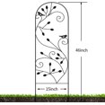 thumbnail image 6 of Amagabeli 4 Pack Garden Trellis for Climbing Plants 46" x 15" Rustproof Sturdy Black Iron Trellis Plants Support Metal Trellis for Climbing Rose Vine Vegetable Flower Ivy Grape Cucumber Clematis GT02, 6 of 10