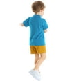 thumbnail image 2 of ETHAN Toddler Boy Cotton Summer Short Sleeve T-Shirt and Short Set White 2T, 2 of 7