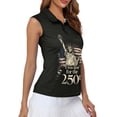 thumbnail image 4 of Whosucclay USA Flag Statue Liberty Print Golf Shirts for Women Athletic Tops for Womens, Easy Wash Sleeveless for Sports Indoor Hiking, 4 of 8