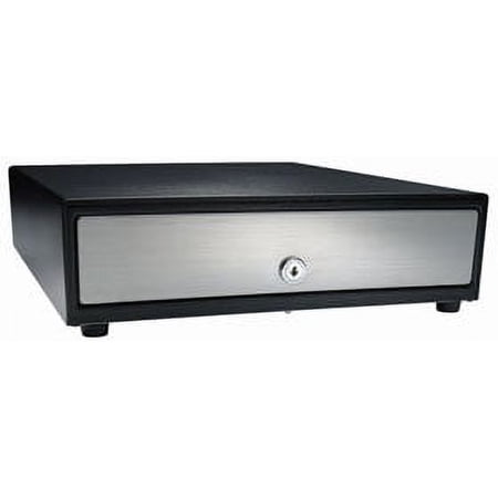 APG, VASARIO SERIES, STANDARD-DUTY CASH DRAWER, MULTIPRO 24V, BLACK, STAINLESS S