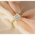 thumbnail image 4 of 2Ct Asscher Cut Lab Created Diamond 14k Yellow Gold Plated Silver Bezel Set Wedding Ring, 4 of 4