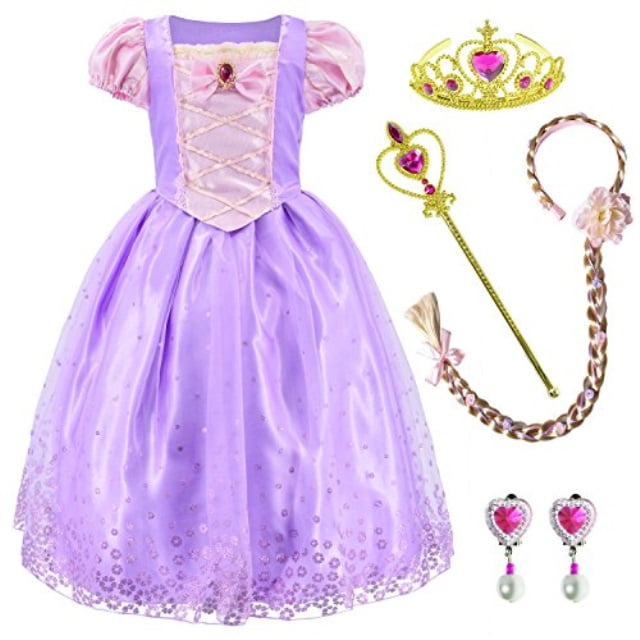 rapunzel dress and hair