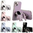 thumbnail image 1 of For iPhone 14 Pro Max Case Cover，Astronaut Stand Case Cover with Protective Cover - Comes with Lens Film（Pink）, 1 of 6